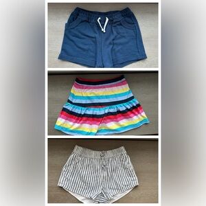 Girls set of 2 shorts /1 Skort